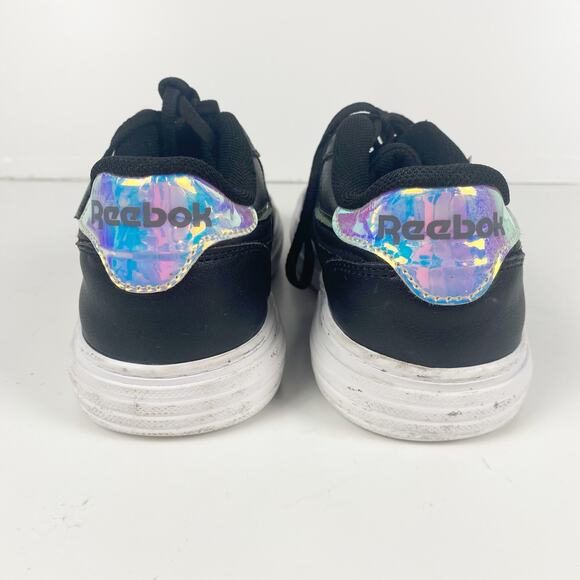 Reebok Classic Club C 85 Black Iridescent Sneakers Women’s Size 6 - Picture 5 of 11